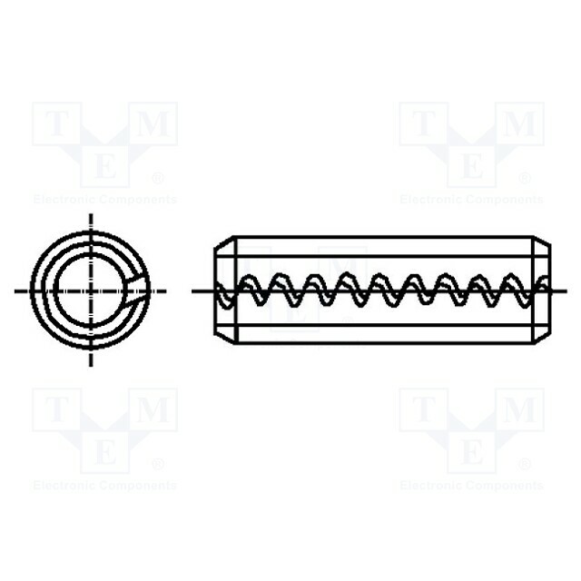 BOSSARD Springy stud; spring steel; BN