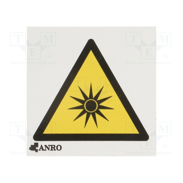 ANRO Safety sign; warning; self-adhesive folie