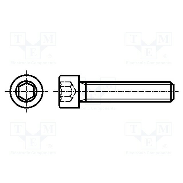BOSSARD Screw; M2,5; M2.5x10