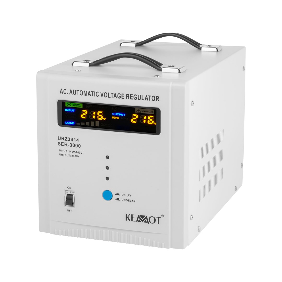 KEMOT Vienas fāzes sprieguma stabilizators 230Vac