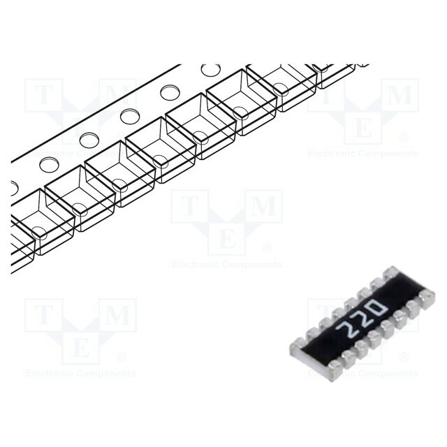 YAGEO Resistor network: Y; 22Ω; ±5%