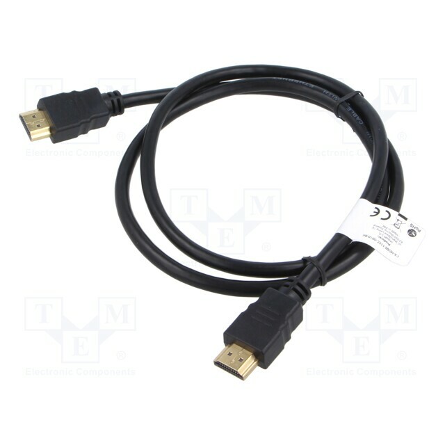 LANBERG Cable; HDMI plug,both sides