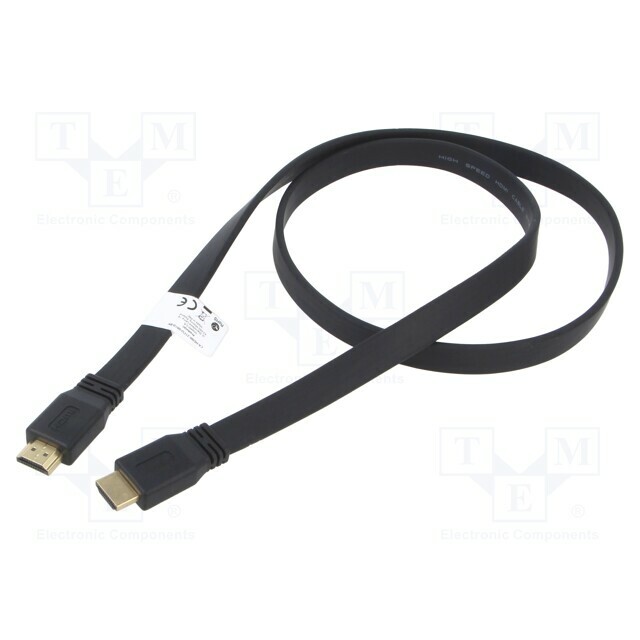 LANBERG Cable; HDMI plug,both sides