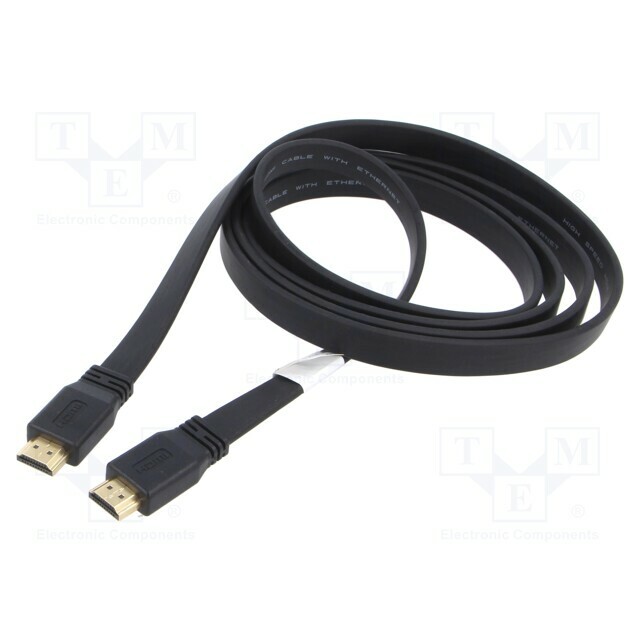 LANBERG Cable; HDMI plug,both sides