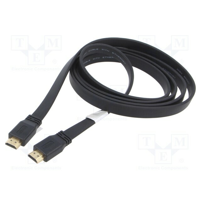 LANBERG Cable; HDMI plug,both sides