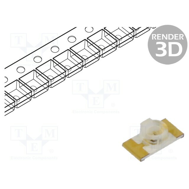 KINGBRIGHT ELECTRONIC LED; green; SMD; 1206