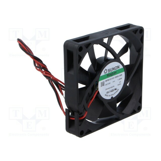 SUNON Fan: DC; 80x80x15mm; axial; 12VDC