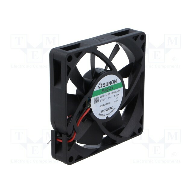 SUNON Fan: DC; 80x80x15mm; axial; 12VDC