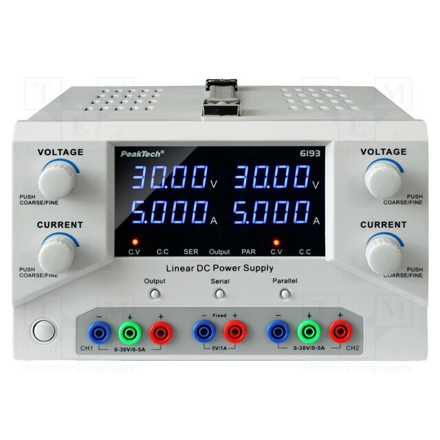 PEAKTECH Laboratory power supply: standard; multi-channel