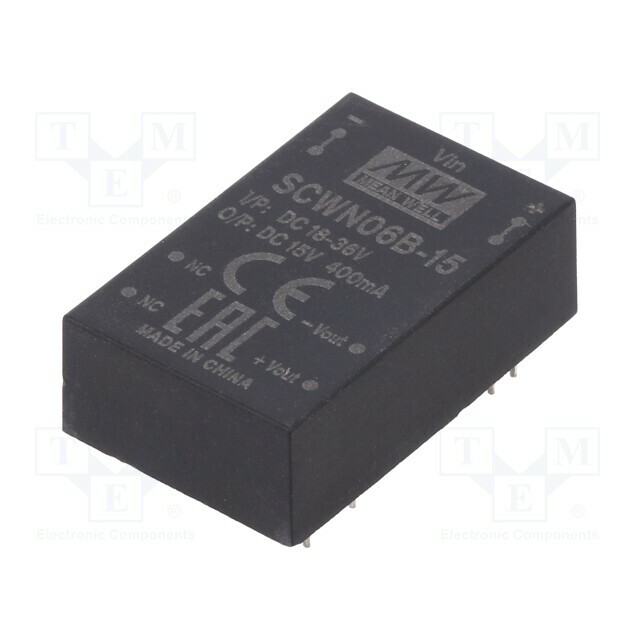 MEAN WELL Converter: DC/DC; 6W; Uin: