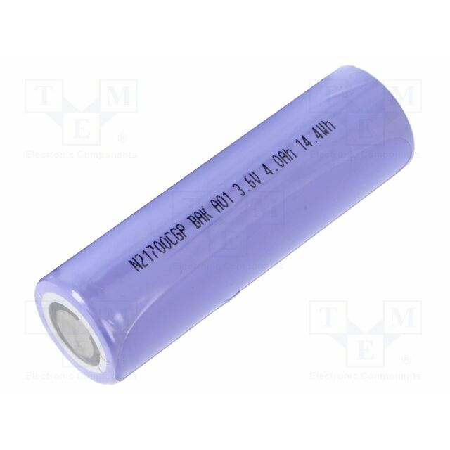 BAK BATTERY Re-battery: Li-Ion; 21700; 4000mAh