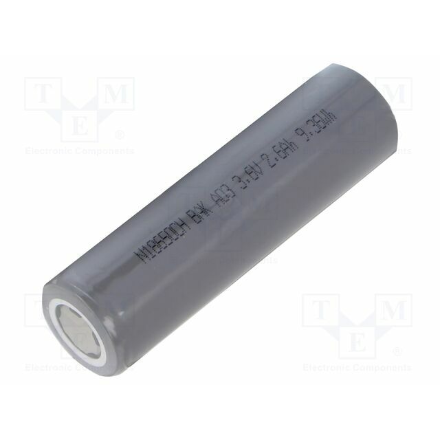 BAK BATTERY Re-battery: Li-Ion; 18650,MR18650
