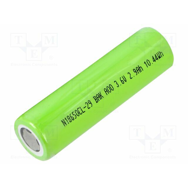 BAK BATTERY Re-battery: Li-Ion; 18650,MR18650