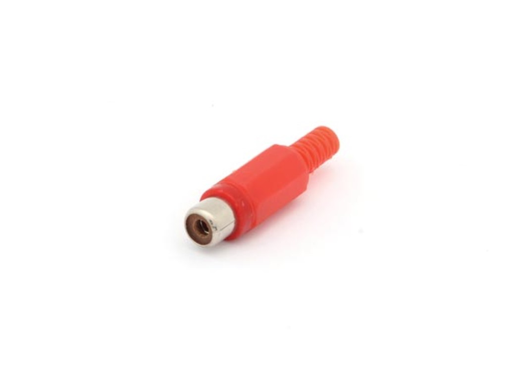 RCA PLUG FEMALE - RED |