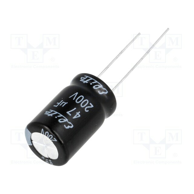 ELITE Capacitor: electrolytic; THT; 47uF; 200VDC