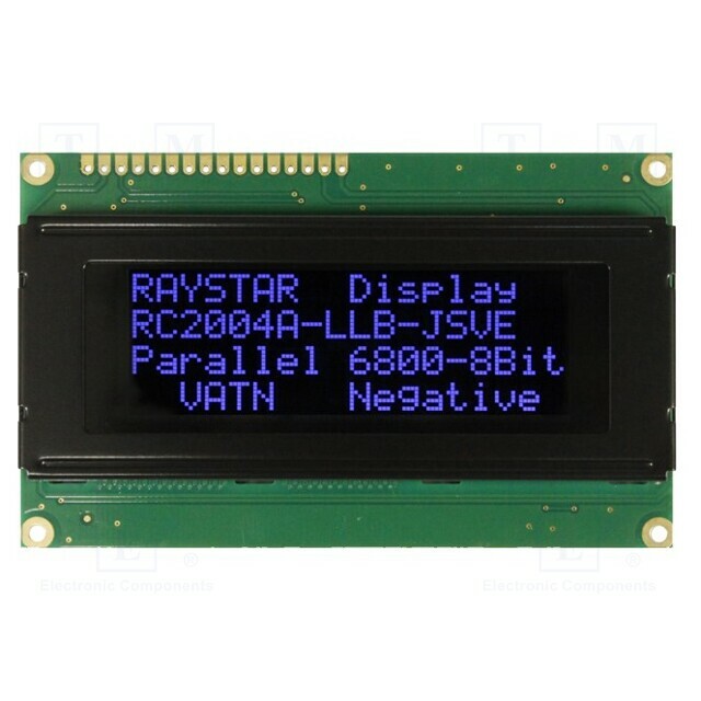 RAYSTAR OPTRONICS Display: LCD; alphanumeric; VA