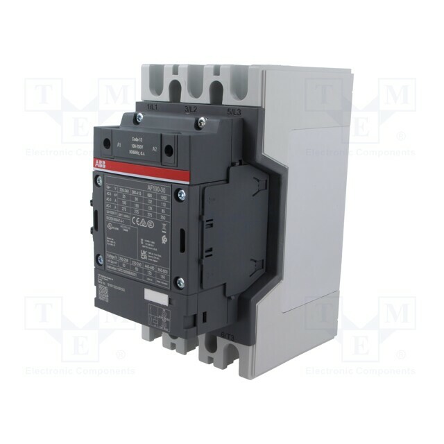 ABB Contactor: 3-pole; NO x3; Auxiliary