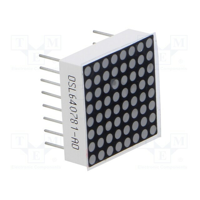 OPTOSUPPLY Display: LED; matrix; 8x8; orange