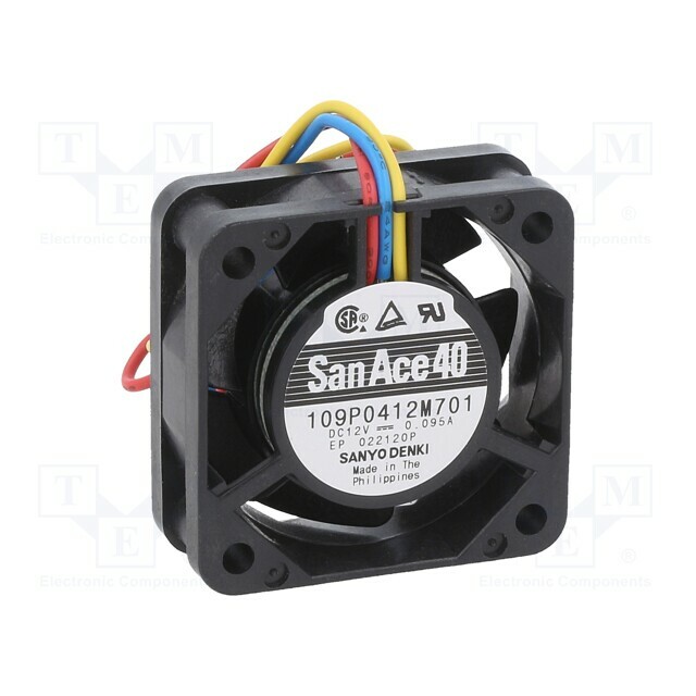 SANYO DENKI Fan: DC; 40x40x15mm; axial