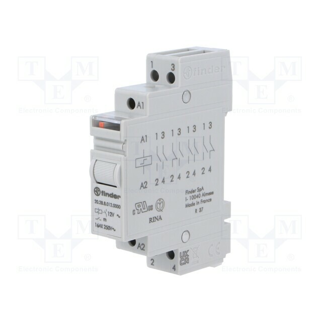 FINDER Relay: installation; bistable,impulse; NO