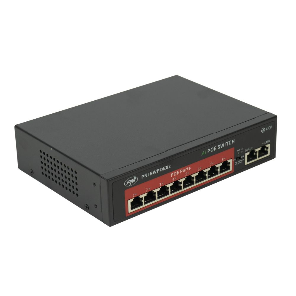 Switch POE PNI SWPOE82, 8 POE