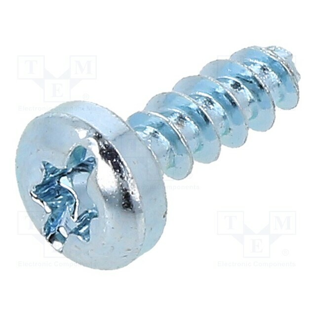 BOSSARD Screw; for plastic; 4x12; Head:
