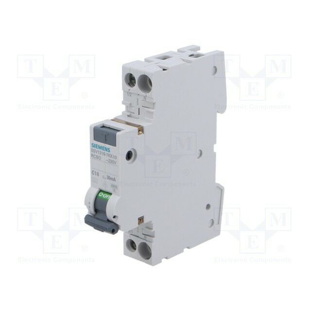 SIEMENS RCBO breaker; Inom: 10A; Ires: