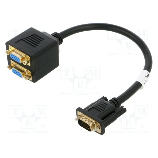 LANBERG Splitter; VGA female x2,VGA