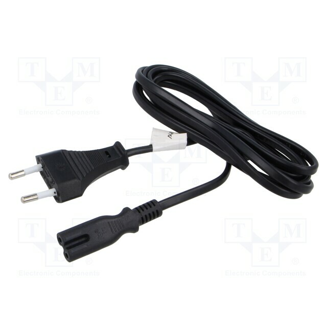LANBERG Cable; CEE 7/16 (C) plug