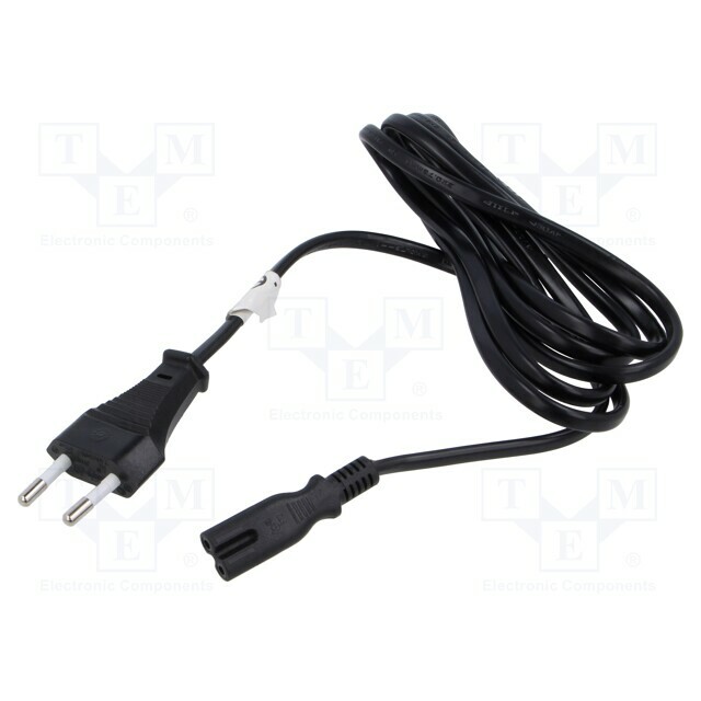 LANBERG Cable; CEE 7/16 (C) plug