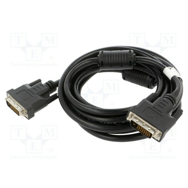 LANBERG Cable; DVI-D (24+1) plug,both