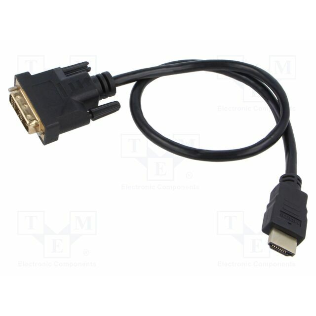 LANBERG Cable; DVI-D (18+1) plug,HDMI