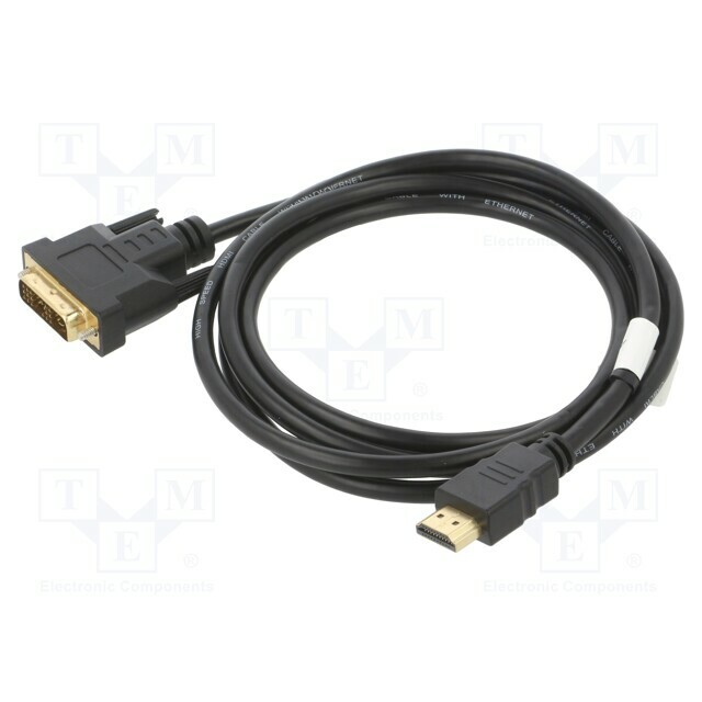 LANBERG Cable; DVI-D (18+1) plug,HDMI