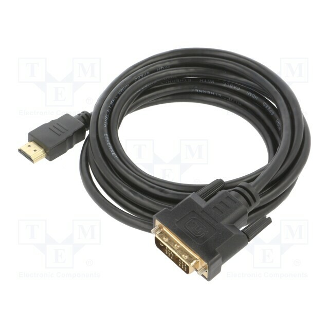 LANBERG Cable; DVI-D (18+1) plug,HDMI