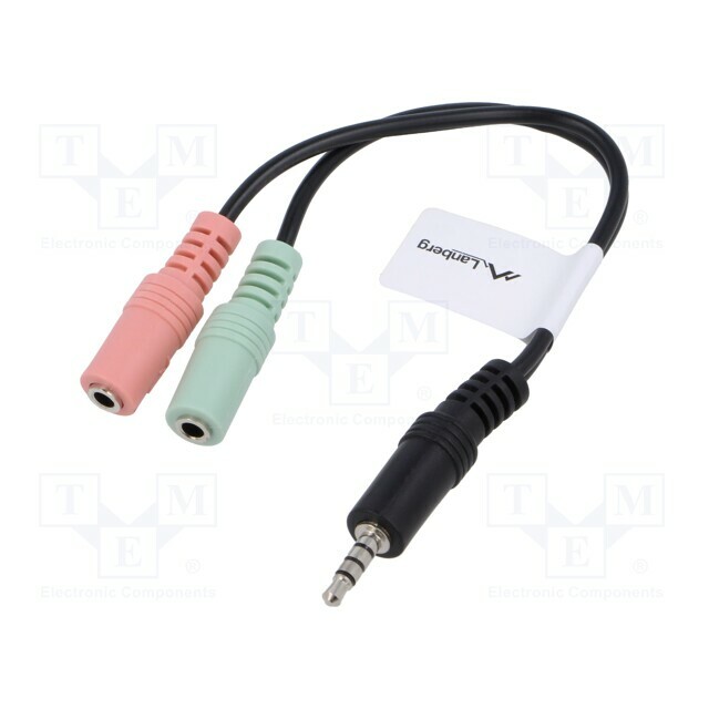 LANBERG Cable; Jack 3.5mm 3pin