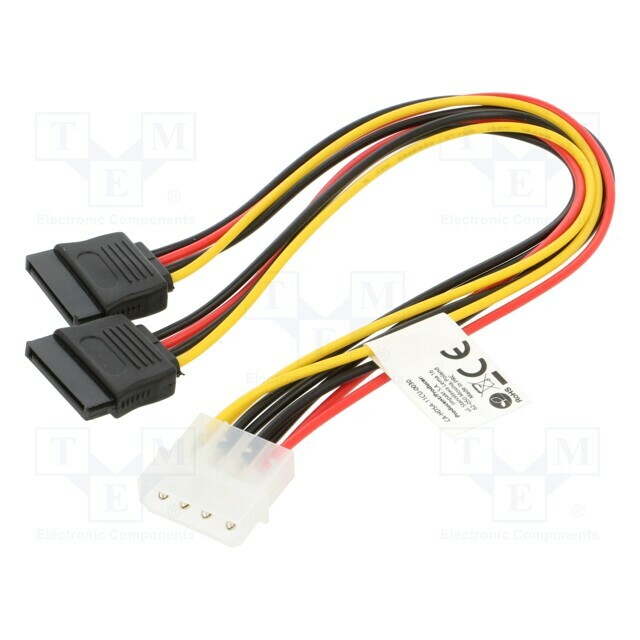 LANBERG Cable: mains SATA; Molex male