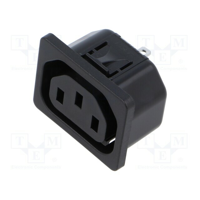 SCHURTER Connector: AC supply; socket; female