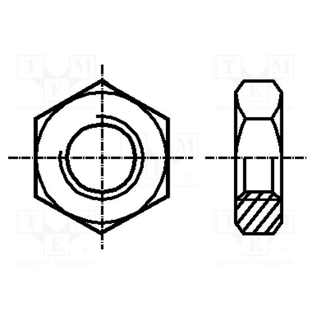 BOSSARD Nut; hexagonal; M16; 2; acid