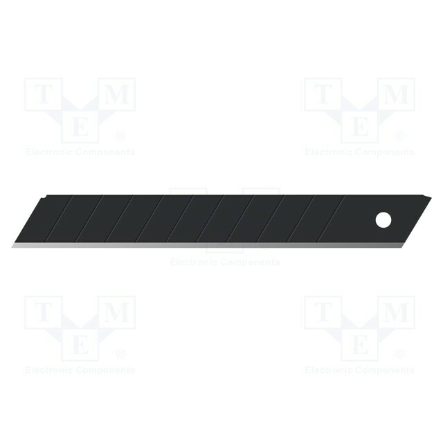 SOLID TOOLS Blade; 18mm; 10pcs; BLACK