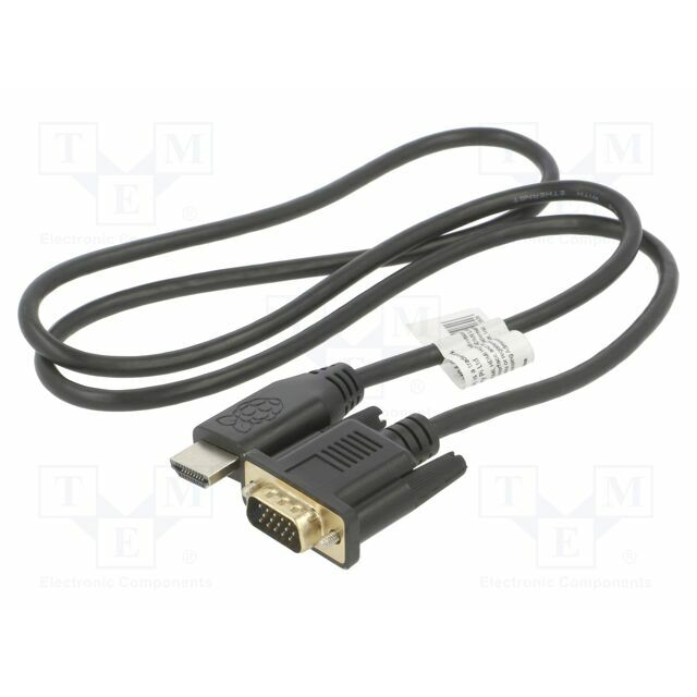 RASPBERRY PI Connection cable; black; 1m