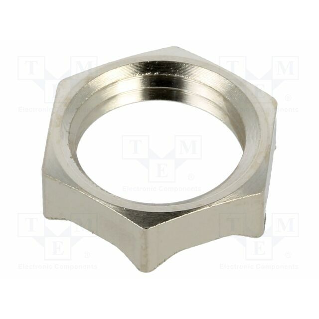 LAPP Nut; with earthing; PG7; brass