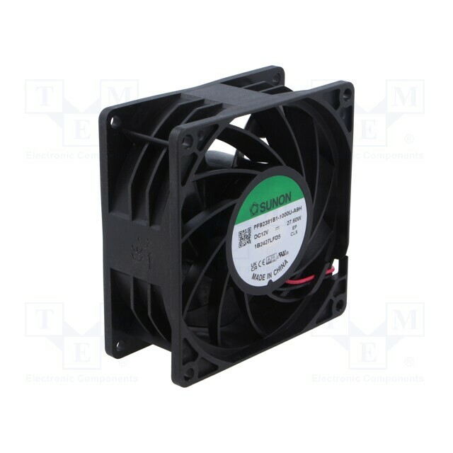 SUNON Fan: DC; 92x92x38mm; axial; 12VDC
