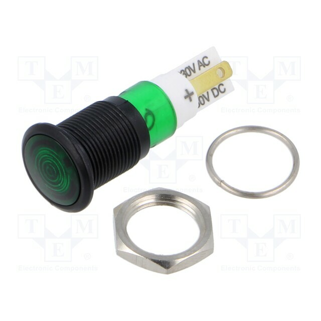 SIGNAL-CONSTRUCT Indicator: LED; prominent; green; 230VAC