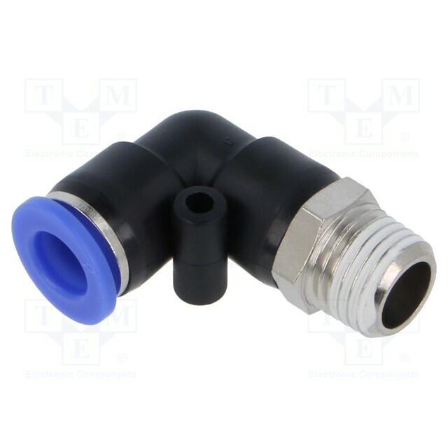 PNEUMAT Push-in fitting; angled; -0.95÷15bar