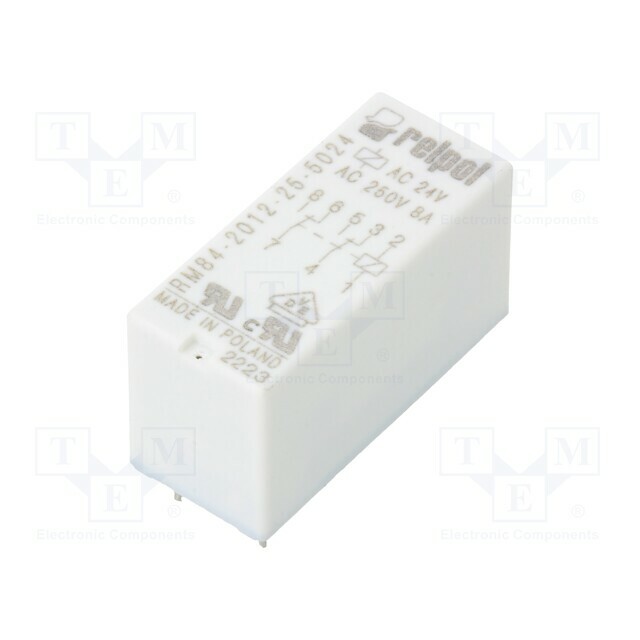 RELPOL Relay: electromagnetic; Ucoil: 24VAC; DPDT
