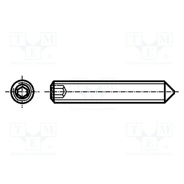 BOSSARD Screw; M5; M5x12; 0.8