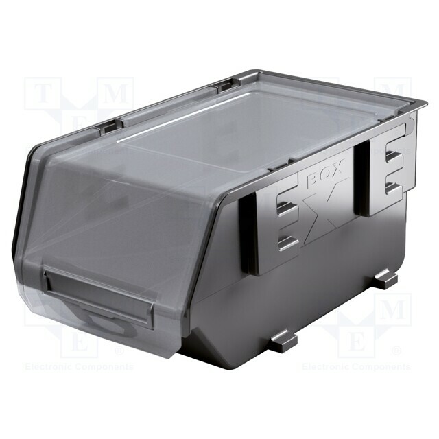 KISTENBERG Container: cuvette; black; Cover colour:
