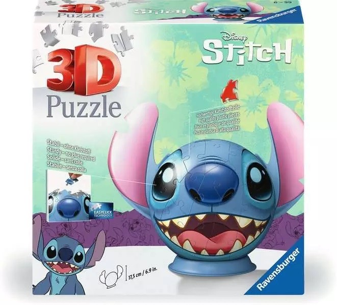 RAVENSBURGER Puzzle 3D Disney Stitch Ball
