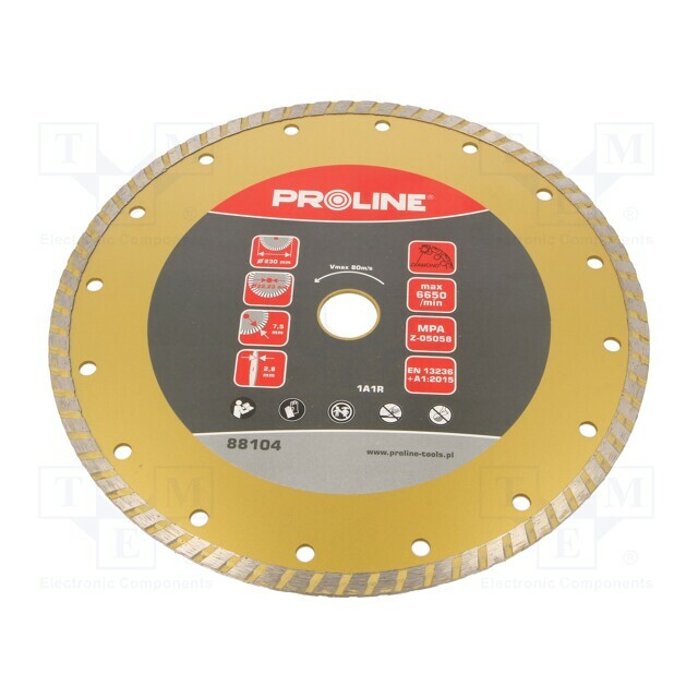 PROLINE Cutting diamond wheel; Ø: 230mm