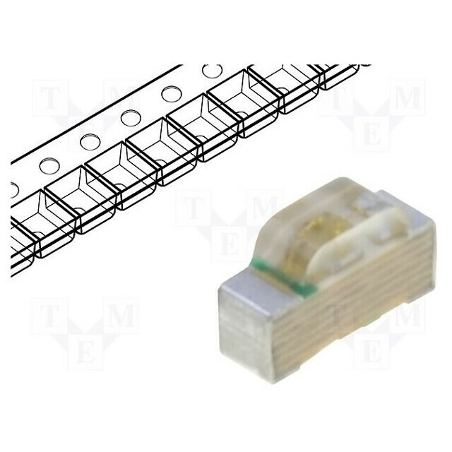 KINGBRIGHT ELECTRONIC LED; green; SMD; 0802